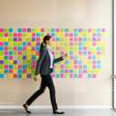 2 x (40 Pads) Sticky Notes 3x3 in,Bright Colors Notepads,Colorful Stickies,Super Sticking Power,Memo Note Pads,Post on Windows Doors,Office,School,Strong Adhesive,Recyclable,Easy to Write on,Hold Well