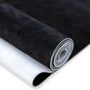 Suede Auto Headliner Fabric 96" L  60" W with Foam Backing - Black Interior Replacement Material for Car/Truck/SUV/RV Roof, Tube Packaging - Home Repair/DIY Headliner Material (96"L60"W)