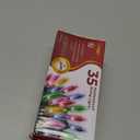 Warm Multi Color Christmas Lights - 6.3 ft String of 35 Incandescent Mini Bulbs Multifunctional Lighting Modes, for Decorative, Bedroom, Outdoor, Xmas Twinkle Tree Lights with Green Wire Total 6.6 ft