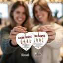 9 x Work Bestie Christmas Ornament 2025 - Unique Coworker Ornament for Christmas Tree, Work Bestie Gifts for Women, Men  Unique for Work Friends, Colleagues