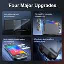 2 x [Improved Easy-Dock Version] Clear Dockable Protective Case Compatible with Nintendo Switch 2 2025, Transparent Hard Shell, Slim Cover Protector for Joycon & Grip, Split Design, Anti-Scratch