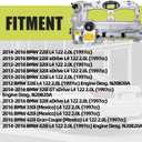 Aluminum Valve Cover Compatible with BMW X5 Z4 X3 X4 X1 528i 428i 320i 328i 228i xDrive 2.0L L4 2012-2018 Replace 11127625477 11127588412