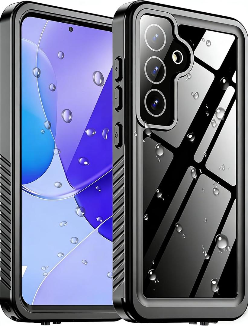Nineasy for Samsung Galaxy S25 Case Waterproof [IP68 Underwater][Built-in Screen & Lens Protector][12FT Military Grade Shockproof][360 Full Body] Heavy Duty Protective Phone Case for Galaxy S25 5G