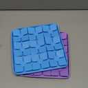 OurMiao Silicone Snuffle Mat for Dogs 2 Pack, Silicone Dog Slow Feeder Lick Mat with Suction Cups, Dog Puzzle Feeder Toys Sniff Mat Foraging Mat for Smell Training Slow Eating, Blue & Purple