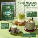 OwlRyze Mushroom Matcha Instant Zen Focus - Ceremonial Grade Matcha Power with 6 Functional Mushrooms, Lion's Mane, Cordyceps & L-Theanine for Calm Focus Energy, Immune Support - 100% Vegan, 30 Servings