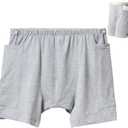 New Type of Urine Bag Pants,Underwear Urine Bag Pants for Elderly,Urine Drainage Bag Underwear,Nephrostomy Bag Pants for Abdominal Surgeries Patient, Grey, X-Large