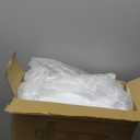 Sekey 3 Tier Rolling Cart, Hanging Cups, Hooks, Heavy Duty Mesh Rolling Storage Cart Organizer with 2 Lockable Wheels for Bathroom, Kitchen, Office, Craft, Makeup, Baby Essentials, White