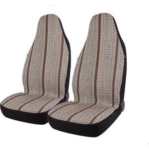 West Coast Auto Baja Blanket Bucket Seat Cover for Car, Truck, Van, SUV - Airbag Compatible (2PCS Brown)