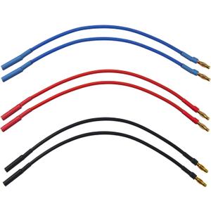6Pack 7.87" 14AWG 4.0mm Gold Bullet Connector 4mm Banana Plug Extension Cable Male Female Wire for RC Car Boat Brushless Motor ESC