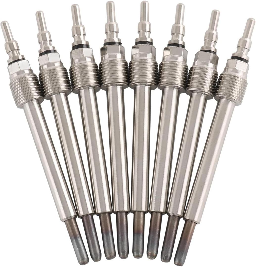 8 Pcs Diesel Glow Plugs Compatible with 2004-2007 Ford F250 F350 F450 F550 2004-2010 E350 Van 2005-2010 E450 Van 2004-2005 Excursion Replace# 4C3Z-12A342-AA ZD-13