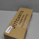 50 Pack 6oz Small Reusable Serving Dessert Cups with Lid and Spoon, Square Fruit Cups, Clear Plastic Parfait Appetizer Cup, For All Kinds of Parties. (Wide Bore)