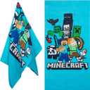 Minecraft Beach Towel Kids Teenagers Quick Dry Towel for Pool Beach Bath Swimming Trips Travel Essentials Vacation 55x27