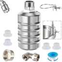 Auto Water Level Control Float Valve 1/2" 3/4" - 304 Stainless Steel, No Pump Needed for Water Tanks, Fish Ponds, Livestock Troughs, Hydroponics, Pool(1 Pack Short)