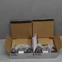 (2 Pack) All Keyed Identical Deadbolt Door knob Single Cylinder Deadbolt Lock Combo Set, Classic Matte Black Exterior Door Knobs with Deadbolt Entrance and Front Door Lock