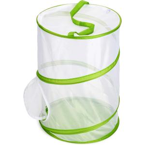 20" Large Butterfly Habitat, Giant Collapsible Insect Mesh Cage Terrarium Pop-up 12" x 20" Tall