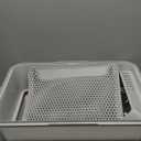 Stainless Steel Litter Box | XL Enclosed Cat Litter Boxes with Lid for Big Cats | High Sided, Anti-Urine Leakage | Non-Stick Bottom & Includes Litter Mat & Metal Scoop (Silver Gray)