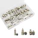 BNC to RCA Adapter Connectors Kit - 30 Pcs Coaxial Cable Connectors Assortment - Male & Female BNC to RCA