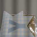 Blue Gingham Happy Birthday Banner - Blue Gingham First Paty Decoration,Happy 1st Birthday Banner
