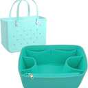 Lckaey Beach Bag Organizer Accessories for Bogg Bag Large Organizing bogg insert 3018green-L