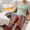 Medisana Leg Massager with Heat and Compression, Leg Massager for Circulation and Pain Relief, Compression Boots with 5 Modes & 3 Heat Levels for Edema Relief, Gifts for Mom, Dad, Him, Her