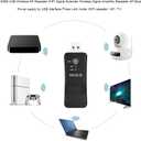 Mini WiFi Range Extender, 300M High Speed USB Wireless Repeater WiFi Booster Signal Amplifier for Smart TV, Laptop, Mobile Phone, Tablet (Black)