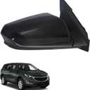 Marretoo for 2018-2024 Chevy Equinox GMC Terrain Passenger Side View Mirror Assembly replacement for Equinox Accessories 5PIN-Heated/Power Glass/Manual Folding Replace# GM1321560