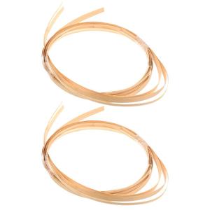 KALLORY 2pcs Rattan Basket Weaving Material Wicker Repair Kit Wide Strips Flat Coil Home Reeds Hand Decor Furniture DIY Reeds Supplies Mayo