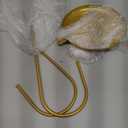 2 Tier Fruit Basket, Iron Fruit Serving Tray Waterproof Multi Tier Storage Platter Serving Stand Vegetable Storage Snack Nuts Dessert Cake Tray for Party Wedding(Gold)