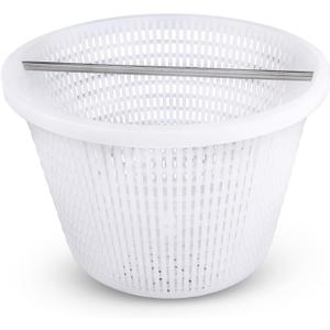 Skimmer Basket with Handle, for Pentair 08650-0007 08650-0007Z Sta-Rite U-3 White