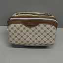 BOYATU Travel Makeup Bag Cosmetic Bags for Women: 3 Pcs Set Large Capacity Make up Bag with Handle - Vegan Leather Toiletry Bags with Compartments - Makeup Organizer for Travel Essentials(A-2-Khaki)