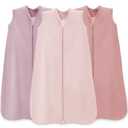 Wrrernsin Baby Sleep Sack 6-12 Months,100% Cotton TOG 0.5 Wearable Blanket for Boys and Girls, 3 Pack 2-Way Zipper Lightweight Sleeping Bags for Toddler Newborn Infant