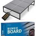 Meliusly Low Profile Bunkie Board Full Size (54x75) - Non-Slip Breathable Bed Support Board for Slatted Bed Frame, Anti-Sag Under Bed Support, Noise Minimizing Moisture Resistant Bed Board