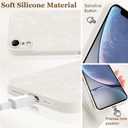 ZIYE for iPhone Xr Case Flower Floral Pattern for Women Girls Slim Soft TPU Camera Protection Cute Cover Designed for iPhone Xr 6.1 Inch White