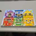 Melissa & Doug Wooden Latches Board Sensory Activity Toy for Kids, Doors and Locks Toy, Wooden Busy Board, Toddler Toys for Ages 3+ (Multi)