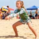 Girls Rash Guard Swimsuits 2 Piece Bathing Suit Size 10-12