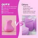 Makeup Sponges 4 Pack, Ultra Soft Beauty Blenders for Flawless Foundation Application, Latex-Free & Hypoallergenic Makeup Sponges For Foundation, Powder, Cream,Liquid (Pink)