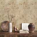 VEELIKE Aged Tan Concrete Wallpaper Peel and Stick Textured Distressed Concrete Look Wallpaper for Bedroom Living Room 15.7''x118'' Removable Waterproof Stone Contact Paper for Accent Wall Countertops