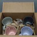 Coffee Mugs for 5, 13 oz Mug Set, Drinking Cup with Handle for Coffee, Tea, Cocoa, Milk, Milkyway series, Multi-color 