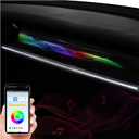 RGB Ambient Light for Tesla Model 3 & Model Y, LED Center Console Dashboard Neon Light with Storage Box for 2019-2022 Tesla Model 3/2021-2024 Model Y Accessories (Ribbon Flowing Style)