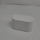 SUBEKYU Mini Trash Can with Lid,Small Desk Trash Can,Countertop Mini Garbage Cans,Tiny Waste Basket (White With Lid)