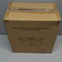 Motion Sensor Outdoor Ceiling Light, Flush Mount Black Porch Ceiling Lights Adjustable 2-Light Fixture with E26 Sockets, Closed Bottom, Glass and Metal for Garage, Patio, Hallway, Farmhouse