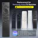 Voice Remote for Samsung-TV-Remote Replacement, Universal for 2019-2024 Samsung Smart TV Remote Control with Voice Control, No Solarcell