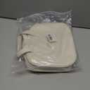 Travel Makeup Bag Skin-feel Leather, Large Capacity Cosmetic case for Women, Waterproof Portable Make up Organizer with Divider and Handle for Toiletries, Beauty Essentials (Beige)