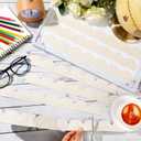 Fuutreo 68.9 ft Linen Magnetic Bulletin Board Border Whiteboard Magnetic Scalloped Trim Strip Borders for Vintage Farmhouse Neutral Classroom Chalkboard School Party Office Poster Board Decorations