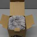 Kevin Textile Oblong Pillow Decorative Striped Corduroy Rectangle Cushion Cover Oblong Pillow Cover for Couch, 12 x 20 Inches, Set of 2, Light Grey