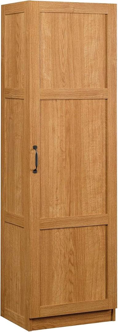 Sauder Miscellaneous Storage Cabinet/ Pantry cabinets, Highland Oak finish, L: 17.99" X W: 13.94" X H: 60.00"