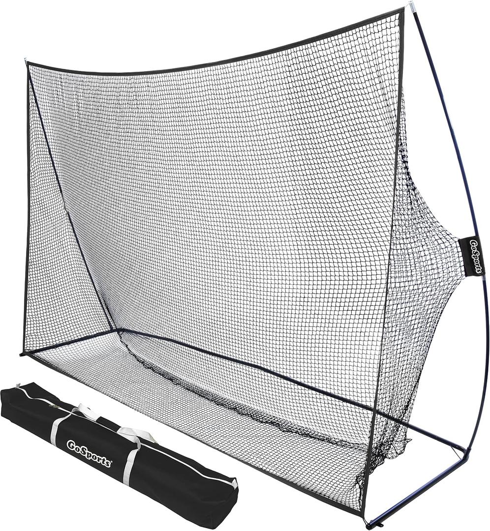 GoSports Golf Practice Hitting Net - Choose Between Huge 10 x 7 ft Nets - Personal Driving Range for Indoor or Outdoor Use - Designed by Golfers for Golfers