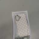 Checkered Phone Case for iPhone 16 Pro Max for Women - Compatible with MagSafe [10ft Drop Tested] - Girly Cute Protective Designer Cover - Nude Neutral Aesthetic, Nude Vibe Checkered