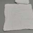 EMEMA Decorative Throw Pillow Covers Rhombic Jacquard Pillowcase Cushion Case Square for Couch Sofa Bed Living Room Bedroom Set of 2, 20x20 Inch, White