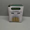 FOCUSLINE 24 Pack 9 Oz Clear Plastic Champagne Flutes, Stemless Plastic Champagne Glasses Clear, Heavy Duty Toasting Glasses, Shatterproof and Disposable Cups Perfect For Any Party